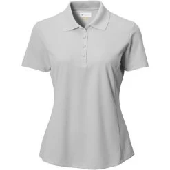 Greg Norman Women's Short Sleeve Protek Micro Pique Polo -Golf Club Shark Grey 74994.1633463944