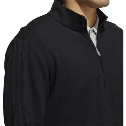 ADIDAS 3-Stripe 1/4 Zip Layering -Golf Club adidas 3 stripe 1 4 zip layering black 03 20337.1677086413