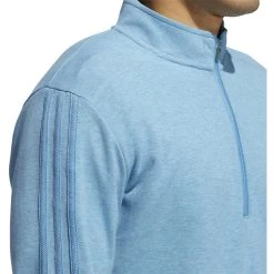 ADIDAS 3-Stripe 1/4 Zip Layering -Golf Club adidas 3 stripe 1 4 zip layering hazy blue 03 31316.1677086416
