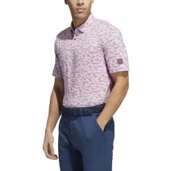 ADIDAS Go-To Camo Print Polo 34 ADIDAS Go-To Camo Print Polo -Golf Club adidas go to camo print polo quiet crimson bliss lilac 01 72370.1673905681