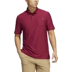 ADIDAS Go-To Pocket Polo -Golf Club adidas go to pocket polo legacy burgundy 01 66594.1647960753