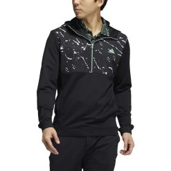 ADIDAS Primeblue COLD.RDY 1/4 Zip -Golf Club adidas primeblue cold rdy 1 4 zip black white 01 31394.1636650667