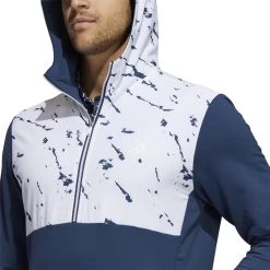 ADIDAS Primeblue COLD.RDY 1/4 Zip -Golf Club adidas primeblue cold rdy 1 4 zip crew navy white 03 75057.1636650667