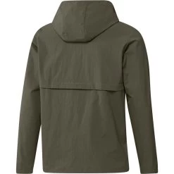 ADIDAS Ripstop 1/4 Zip Pullover Hoodie -Golf Club adidas ripstop 1 4 zip pullover hoodie olive strata 02 38418.1677077880