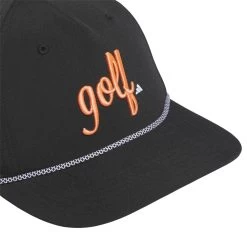 ADIDAS Women’s 5 Panel Golf Script Hat -Golf Club adidas womens 5 panel golf script hat black 02 78369.1679320061