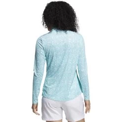 ADIDAS Women's AEROREADY UV50 Printed Long Sleeve 23 ADIDAS Women's AEROREADY UV50 Printed Long Sleeve -Golf Club adidas womens aeroready uv50 printed long sleeve white acid mint 02 92060.1633102934