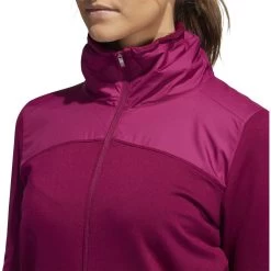 ADIDAS Women's COLD.RDY Full Zip Jacket - Previous Season Style -Golf Club adidas womens cold rdy full zip jacket previous season style power berry 03 67925.1633103697