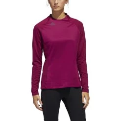 ADIDAS Women's COLD.RDY Long Sleeve Crew Neck -Golf Club adidas womens cold rdy long sleeve crew neck power berry 01 91459.1633379773