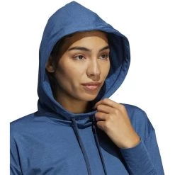 ADIDAS Women's Essentials Heathered Hoodie -Golf Club adidas womens essentials heathered hoodie crew navy 04 18021.1633103434