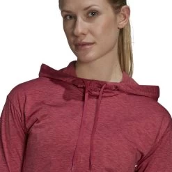 ADIDAS Women's Essentials Heathered Hoodie -Golf Club adidas womens essentials heathered hoodie wild pink 04 79861.1633103434