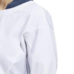 ADIDAS Women's Go-To Knit Woven Pullover 8 ADIDAS Women's Go-To Knit Woven Pullover -Golf Club adidas womens go to knit woven pullover white 03 70334.1647971840