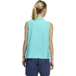 ADIDAS Women's Go-To Sleeveless Polo 9 ADIDAS Women's Go-To Sleeveless Polo -Golf Club adidas womens go to sleeveless polo semi mint rush 02 73340.1647972106
