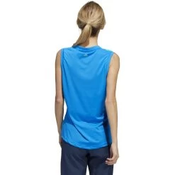 ADIDAS Women's Gradient Sleeveless Polo 11 ADIDAS Women's Gradient Sleeveless Polo -Golf Club adidas womens gradient sleeveless polo blue rush 02 78857.1647972220