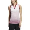 ADIDAS Women's Gradient Sleeveless Polo -Golf Club adidas womens gradient sleeveless polo legacy burgundy 01 97983.1647972220