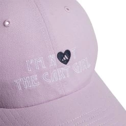 ADIDAS Women's I'm Not The Cart Girl Hat -Golf Club adidas womens im not the cart girl hat bliss lilac 02 57599.1647529496