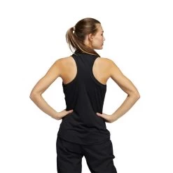 ADIDAS Women's Racerback Sleeveless Polo -Golf Club adidas womens racerback sleeveless polo black 03 26408.1676594590