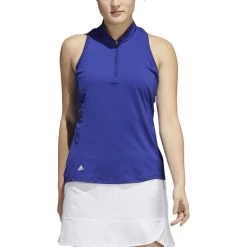 ADIDAS Women's Racerback Sleeveless Polo -Golf Club adidas womens racerback sleeveless polo legacy indigo 01 63444.1676577395
