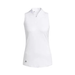 ADIDAS Women's Racerback Sleeveless Polo -Golf Club adidas womens racerback sleeveless polo white 01 30687.1676590124
