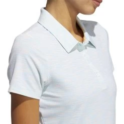 ADIDAS Women's Spacedye Polo -Golf Club adidas womens spacedye polo white acid mint 03 72786.1631905137