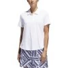 ADIDAS Women's Ultimate 365 Heather Polo -Golf Club adidas womens ultimate 365 heather polo white 01 34035.1633545430