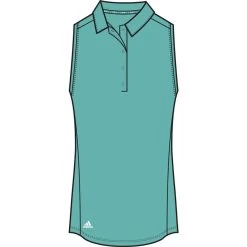 ADIDAS Women's Ultimate 365 Solid Sleeveless Polo 21 ADIDAS Women's Ultimate 365 Solid Sleeveless Polo -Golf Club adidas womens ultimate 365 solid sleeveless polo semi mint rush 01 94868.1662670227