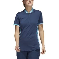 ADIDAS Women's Ultimate365 Printed Polo -Golf Club adidas womens ultimate365 printed polo crew navy 01 27211.1676598601