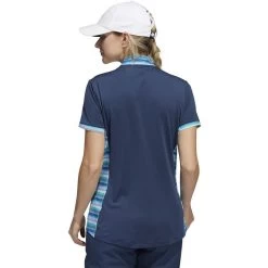 ADIDAS Women's Ultimate365 Printed Polo -Golf Club adidas womens ultimate365 printed polo crew navy 02 06043.1676595676