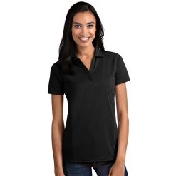 Antigua Women's Tribute Polo -Golf Club antigua womens tribute polo black 01 66703.1653919109