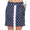 Women's Zip Front Skort -Golf Club belyn key womens zip front skort golf ball print 01 89132.1659042453