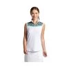 Women's Melanie Sleeveless Polo With Sublimated Trim 1 Women's Melanie Sleeveless Polo With Sublimated Trim -Golf Club bermuda sands womens melanie sleeveless polo with sublimated trim white 01 74261.1650471692