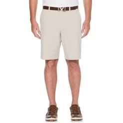 Callaway Stretch Solid Shorts With Active Waistband -Golf Club callaway stretch solid short with active waistband silver lining 01 49883.1667574553