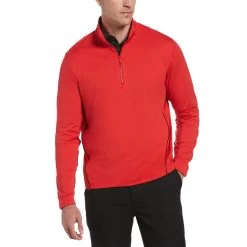 Callaway Swing Tech Premium Yarn 1/4 Zip -Golf Club callaway swing tech premium yarn 1 4 zip lychee 01 62747.1654710778