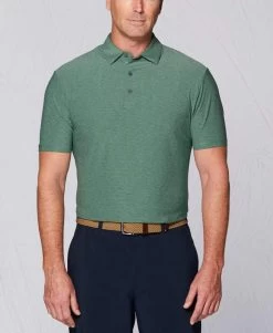 Callaway Tour Authentic Heather Striped Polo -Golf Club callaway tour authentic heather striped polo green bay heather 01 29633.1632414155