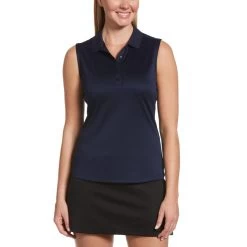 Callaway Women's Solid Knit Sleeveless Polo 11 Callaway Women's Solid Knit Sleeveless Polo -Golf Club callaway womens solid knit sleeveless polo peacoat 01 14769.1656597778