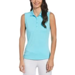 Callaway Women's Solid Knit Sleeveless Polo 12 Callaway Women's Solid Knit Sleeveless Polo -Golf Club callaway womens solid knit sleeveless polo santorini blue 01 36425.1656597778