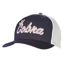 COBRA Crown C Trucker Snapback Hat -Golf Club cobra crown c trucker snapback hat navy blazer 01 56653.1648568868