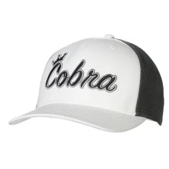 COBRA Crown C Trucker Snapback Hat -Golf Club cobra crown c trucker snapback hat white 01 42092.1648568868