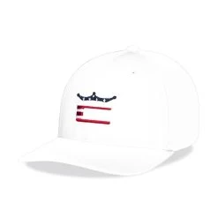 COBRA Stars And Stripes Crown C Snapback Hat -Golf Club cobra stars and stripes crown c snapback hat bright white 01 33983.1649869090