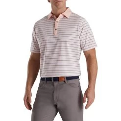 FootJoy Accented Stripe Lisle Self Collar Polo 22 FootJoy Accented Stripe Lisle Self Collar Polo -Golf Club footjoy accented stripe lisle self collar polo quartz pink white graphite 01 50186.1673903542