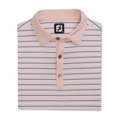 FootJoy Accented Stripe Lisle Self Collar Polo 25 FootJoy Accented Stripe Lisle Self Collar Polo -Golf Club footjoy accented stripe lisle self collar polo quartz pink white graphite 04 71803.1673906075