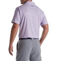 FootJoy Cactus Print Lisle Self Collar Polo -Golf Club footjoy cactus print lisle self collar polo dusty purple 02 83859.1673902596