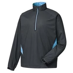 FootJoy FJ HydroKnit Rain Pullover -Golf Club footjoy fj hydroknit rain pullover charcoal light blue 01 28792.1659043372