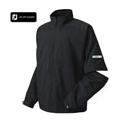 FootJoy FJ HydroLite Rain Jacket Zip-Off Sleeves -Golf Club footjoy fj hydrolite rain jacket zip off sleeves black 03 92983.1632931061