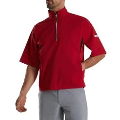 FootJoy FJ Hydrolite Short Sleeve Rain Shirt -Golf Club footjoy fj hydrolite short sleeve rain shirt red 02 98762.1676494360