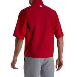 FootJoy FJ Hydrolite Short Sleeve Rain Shirt -Golf Club footjoy fj hydrolite short sleeve rain shirt red 03 66100.1676494360