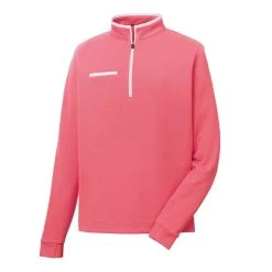 FootJoy Fleece 1/4 Zip With Contrast Trim -Golf Club footjoy fleece 1 4 zip with contrast trim cape red white 01 85069.1632772100