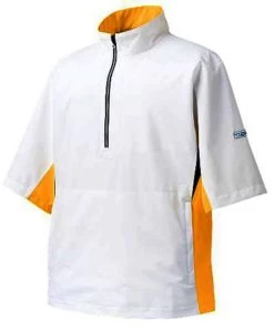 FootJoy Hydrolite Short Sleeve Rain Shirt - Previous Season Style -Golf Club footjoy hydrolite short sleeve rain shirt previous season style white yellow black 01 75939.1632930642