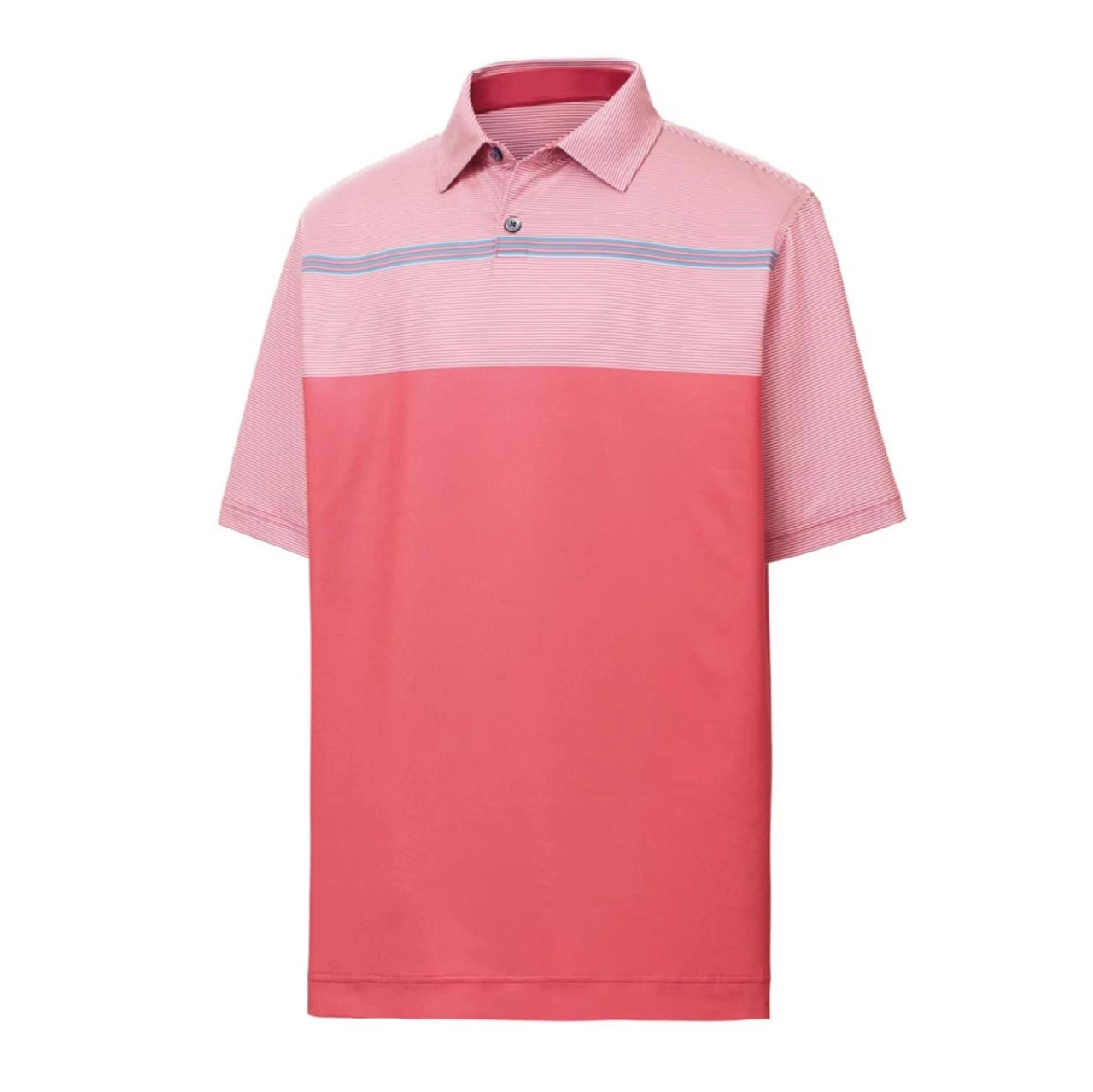 FootJoy Lisle Engineered Pinstripe Self Collar Polo 3 FootJoy Lisle Engineered Pinstripe Self Collar Polo