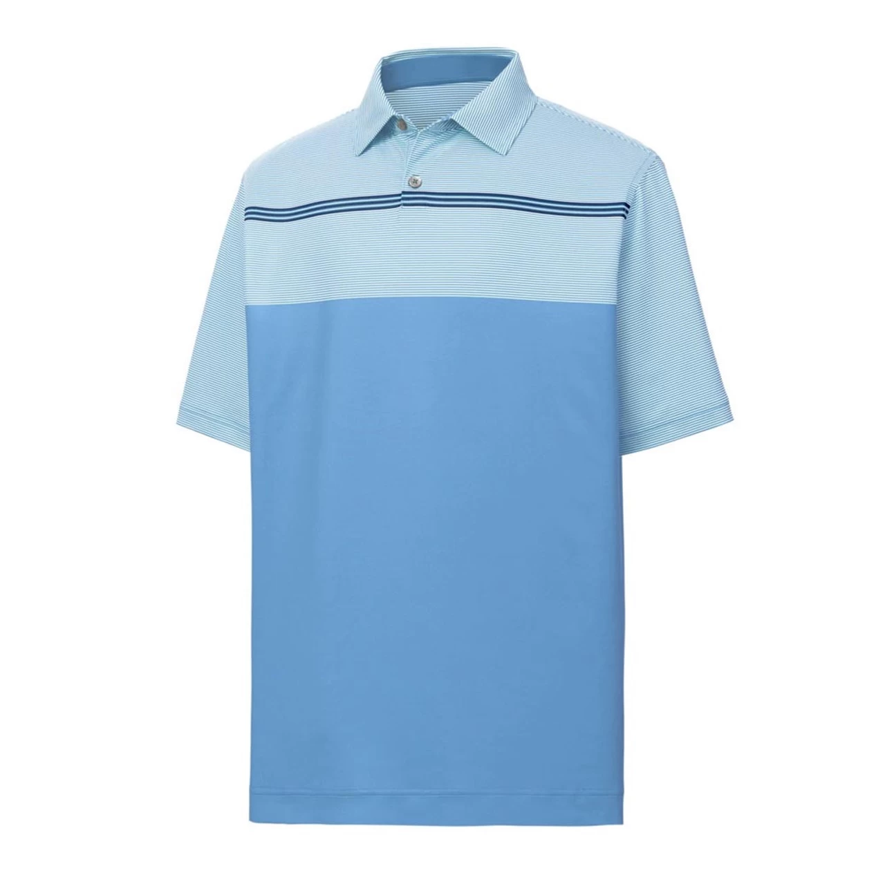 FootJoy Lisle Engineered Pinstripe Self Collar Polo 4 FootJoy Lisle Engineered Pinstripe Self Collar Polo - Image 2