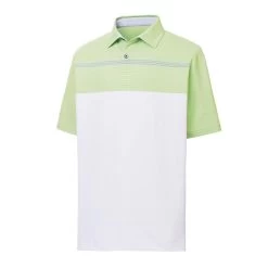 FootJoy Lisle Engineered Pinstripe Self Collar Polo 7 FootJoy Lisle Engineered Pinstripe Self Collar Polo -Golf Club footjoy lisle engineered pinstripe self collar polo white lime grey 01 38857.1632336617
